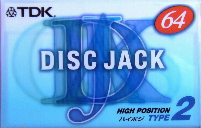 Compact Cassette TDK DJ2 Disc Jack 64 "DJ2-64F" Type II Chrome 1999 Japan