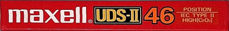 Compact Cassette Maxell UDS 46 "UDS-II" Type II Chrome 1985 USA