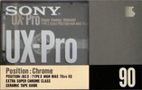 Compact Cassette Sony UX-Pro 90 "UX-PRO90C" Type II Chrome 1990 Europe
