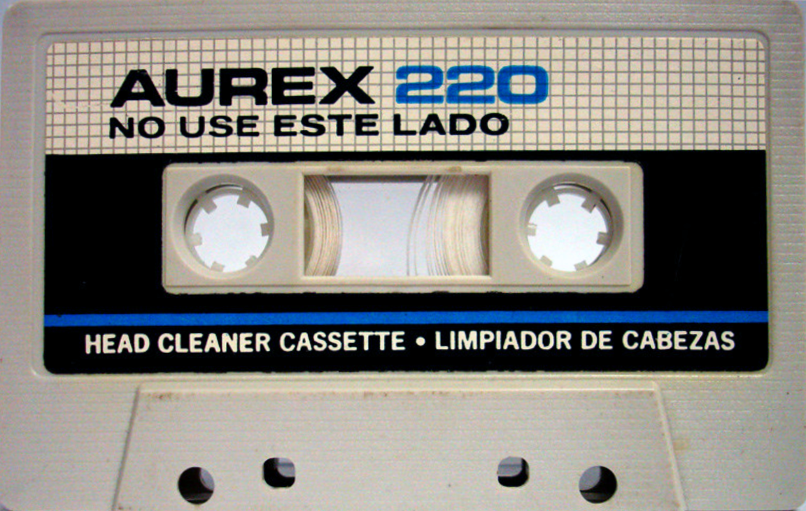 Compact Cassette Aurex 220 Cleaning Cassette 1980 Latin America