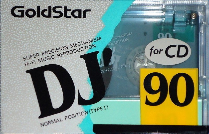Compact Cassette Goldstar DJ 90 Type I Normal 1991 Japan