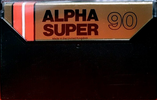 Compact Cassette Alpha Super 90 Type I Normal 1984 UK