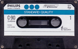Compact Cassette Philips Standard Quality 90 Type I Normal 1975 Europe