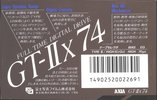 Compact Cassette AXIA GT-IIx 74 Type II Chrome 1988 Japan