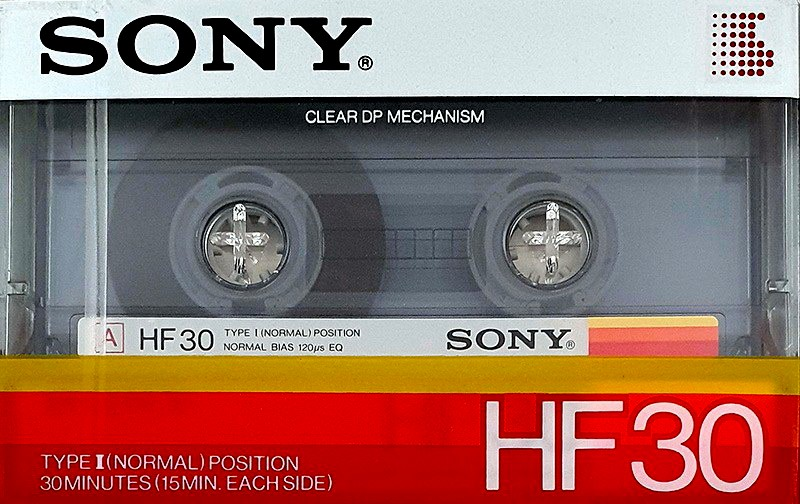 Compact Cassette Sony HF 30 Type I Normal 1983 Japan