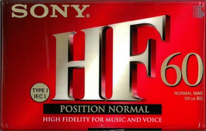 Compact Cassette Sony HF 60 "C-60HFB" Type I Normal 1998 Europe
