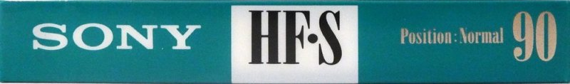 Compact Cassette Sony HF-S 90 Type I Normal 1992 Europe