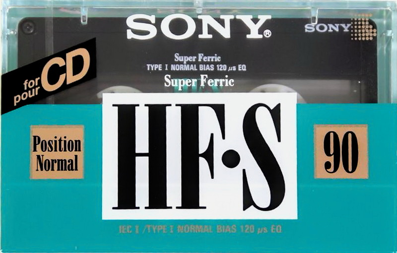 Compact Cassette Sony HF-S 90 Type I Normal 1992 Europe