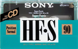 Compact Cassette Sony HF-S 90 Type I Normal 1992 Europe