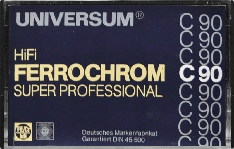 Compact Cassette Universum 90 Type III Ferro Chrome 1979 Europe