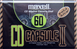 Compact Cassette Maxell CD Capsule II 60 "CDC-II 60" Type II Chrome 1990 Japan