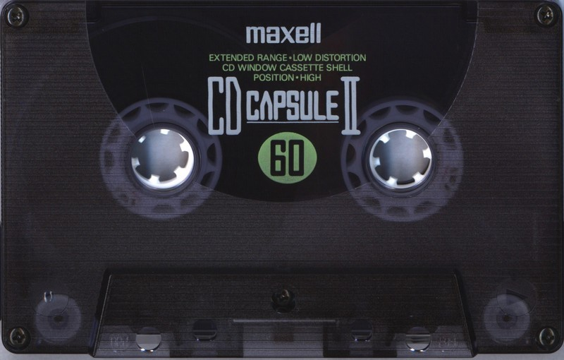 Compact Cassette Maxell CD Capsule II 60 "CDC-II 60" Type II Chrome 1990 Japan