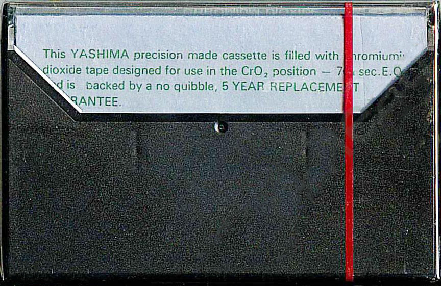 Compact Cassette Yashima UCD 60 Type II Chrome 1980 UK