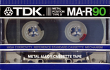 Compact Cassette TDK MA-R 90 Type IV Metal 1984 Japan