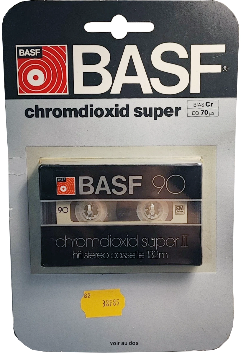 Blister BASF Chromdioxid Super II 90 Type II Chrome 1982 France
