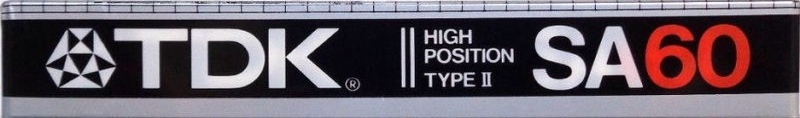 Compact Cassette TDK SA 60 Type II Chrome 1983 Europe