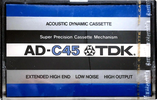 Compact Cassette TDK AD 45 Type I Normal 1977 Europe, USA