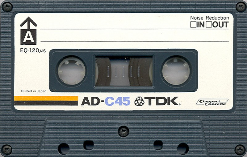 Compact Cassette TDK AD 45 Type I Normal 1977 Europe, USA