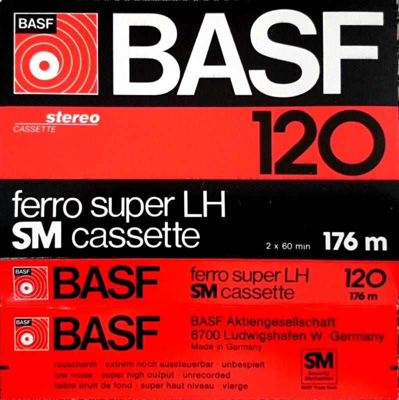 Compact Cassette BASF Ferro Super LH 120 Type I Normal 1978 Europe