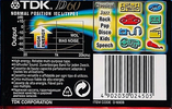 Compact Cassette TDK D 60 "D-60EB" Type I Normal 1997 Worldwide