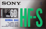 Compact Cassette Sony HF-S 60 Type I Normal 1990 North America