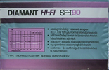 Compact Cassette Polimer Diamant SF-I 90 Type I Normal Hungary