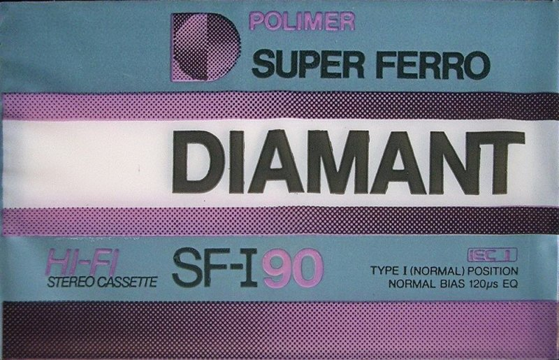 Compact Cassette Polimer Diamant SF-I 90 Type I Normal Hungary