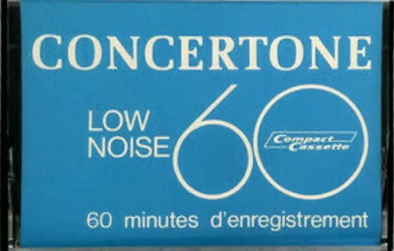 Compact Cassette Concertone 60 Type I Normal 1978 Hong Kong