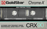 Compact Cassette Goldstar CRX 90 Type II Chrome 1986 North America