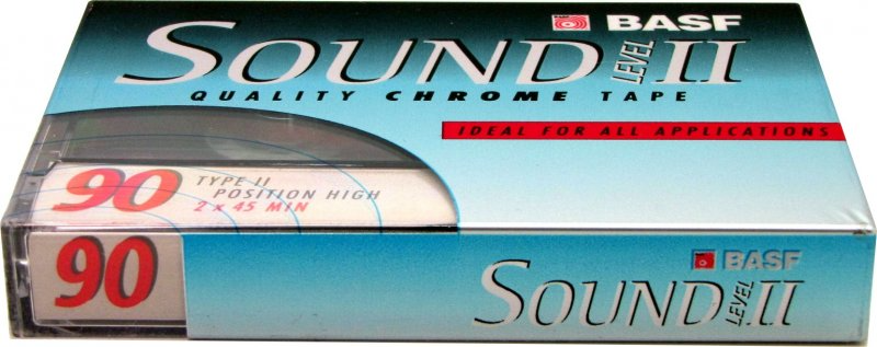 Compact Cassette BASF Sound 90 "Level II" Type II Chrome 1997 USA