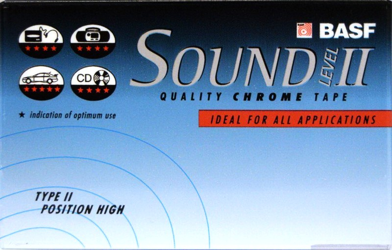 Compact Cassette BASF Sound 90 "Level II" Type II Chrome 1997 USA