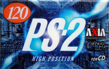 Compact Cassette AXIA PS-II / PS-2 120 "PS2J 120" Type II Chrome 1997 Japan