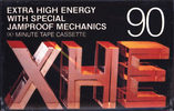Compact Cassette Audio Magnetics XHE 90 Type I Normal 1972 USA