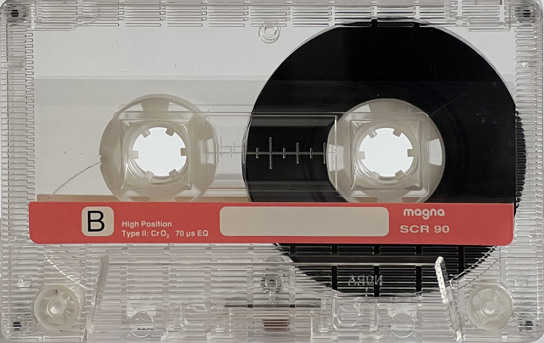 Compact Cassette Magna SCR 90 Type II Chrome 1990 Europe