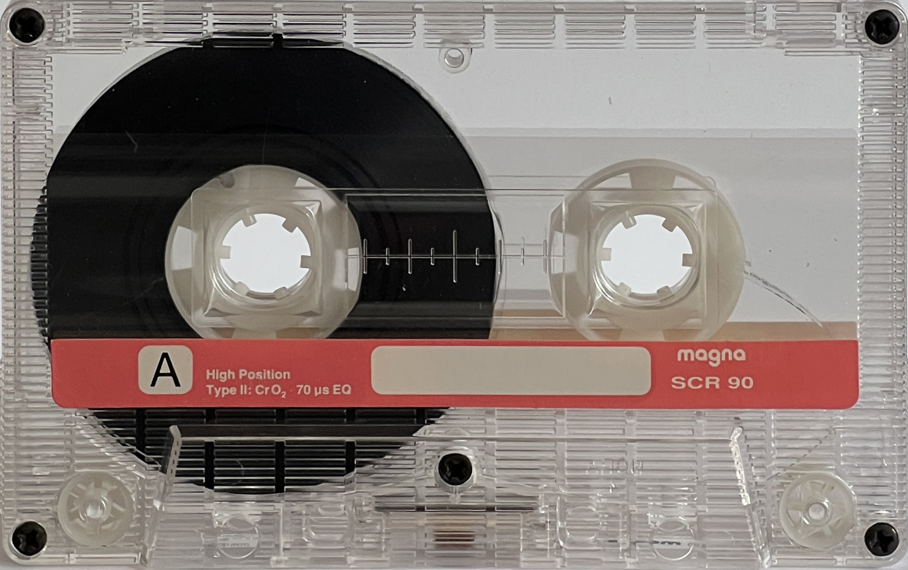 Compact Cassette Magna SCR 90 Type II Chrome 1990 Europe