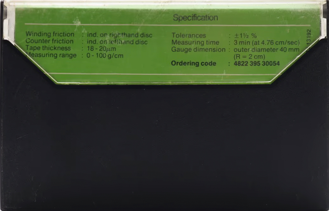 Compact Cassette Philips 811 CTM "Torque Meter" Service Cassette 1975 Europe