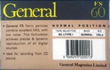 Compact Cassette General FS 60 Type I Normal 1994 Europe