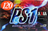 Compact Cassette AXIA PS-I / PS-1 120 "PS1J 120" Type I Normal 1997 Japan
