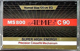Compact Cassette Acme MS 800 90 Type I Normal 1984 Worldwide