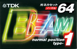 Compact Cassette TDK Beam 1 64 "BM1-64S" Type I Normal 1999 Japan