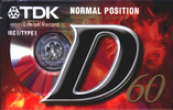 Compact Cassette TDK D 60 "D-60EB" Type I Normal 2010 Worldwide