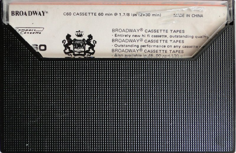 Compact Cassette Broadway 60 Type I Normal China