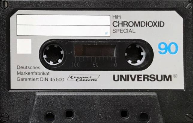 Compact Cassette Universum Special 90 Type II Chrome 1981 Europe