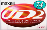 Compact Cassette Maxell UDII / UD2 74 "UD2-74L" Type II Chrome 1997 Japan