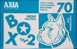 Compact Cassette AXIA Box 2 70 "BOX2A 70" Type II Chrome 1995 Japan