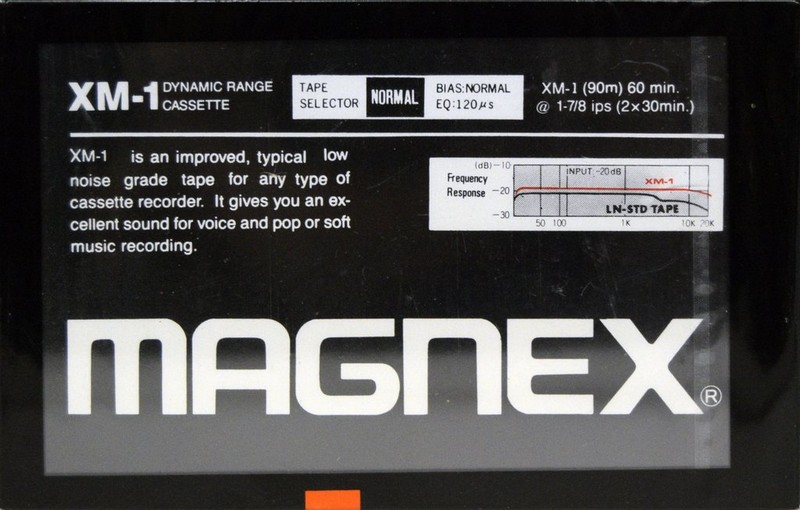 Compact Cassette Magnex XM-1 60 Type I Normal 1986 Europe