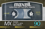 Compact Cassette Maxell MX 90 Type IV Metal 1986 Europe
