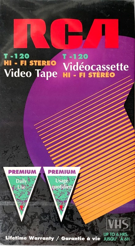 VHS, Video Home System RCA 120 Type I Normal Canada