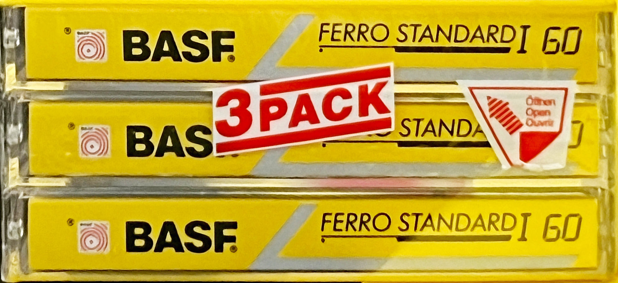 3 pack BASF Ferro Standard I 60 Type I Normal 1991 Europe