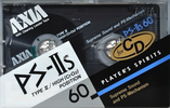 Compact Cassette AXIA PS-IIs 60 "PS-IIs 60 N" Type II Chrome 1988 Japan